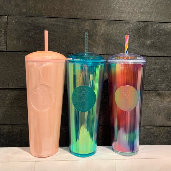 ‼️LAST SET‼️ Starbucks NEW Kaleidoscope Venti Dome Cup Bundle (All 3 included)
